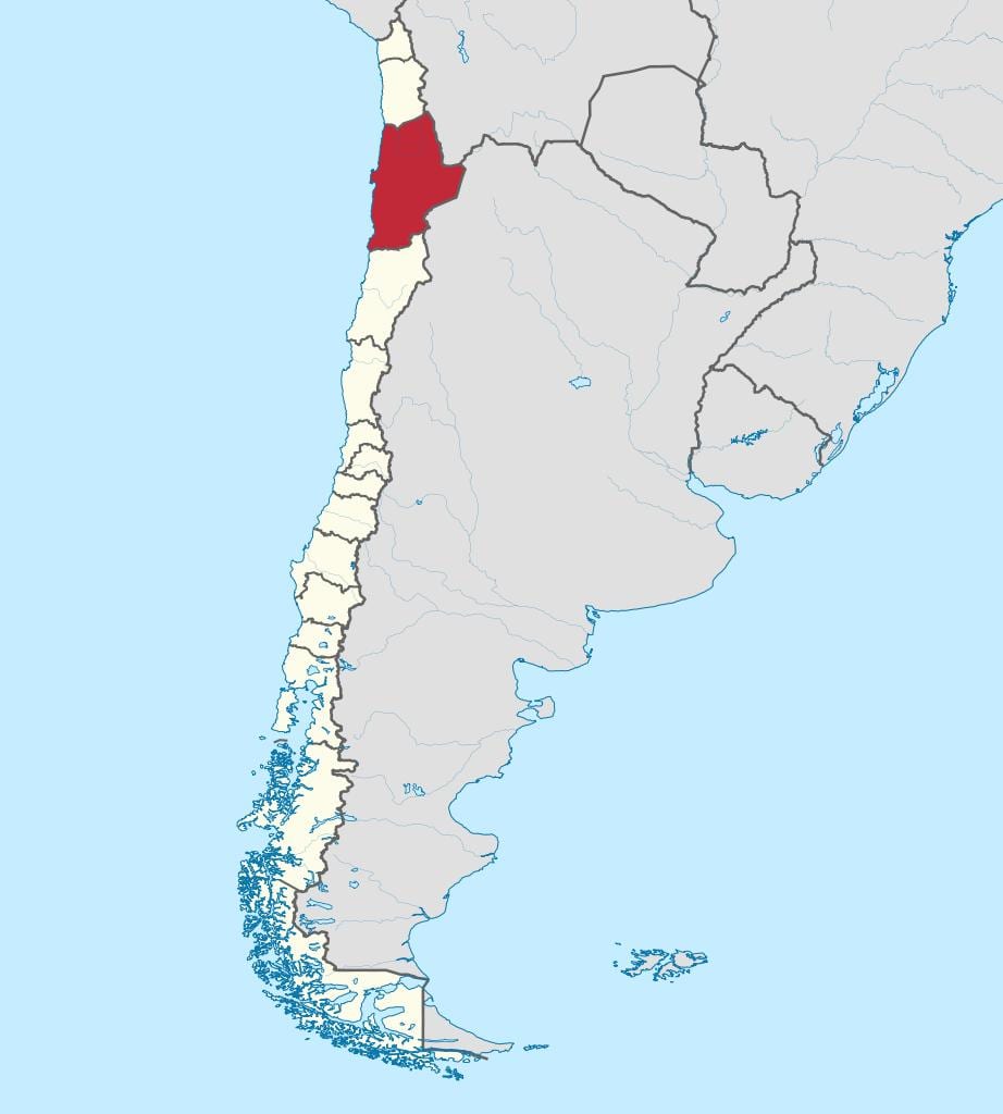 რუკა antofagasta ჩილე