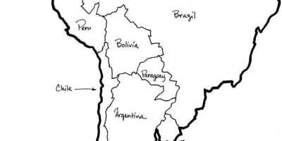 რუკა ჩილეს outlin