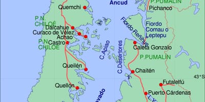 რუკა chiloe ჩილე
