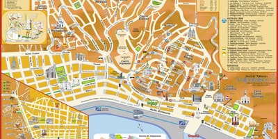 ტურისტული რუკა valparaiso ჩილე